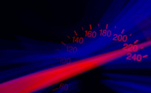 Blue Red Text Light