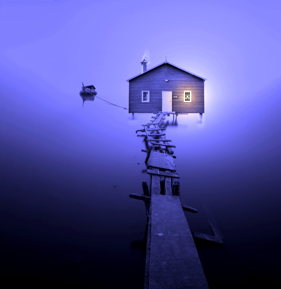 Blue Sky Light Purple