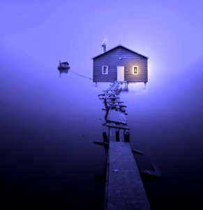 Blue Sky Light Purple