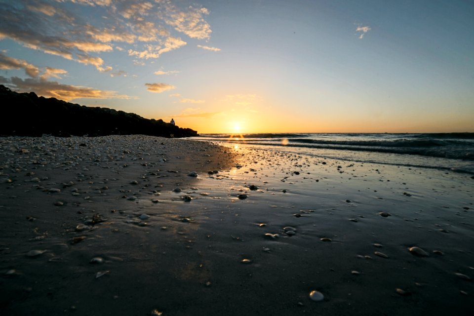 Beach Clouds Dawn Landscape