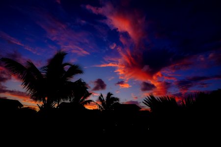 Clouds Dawn Landscape Nature