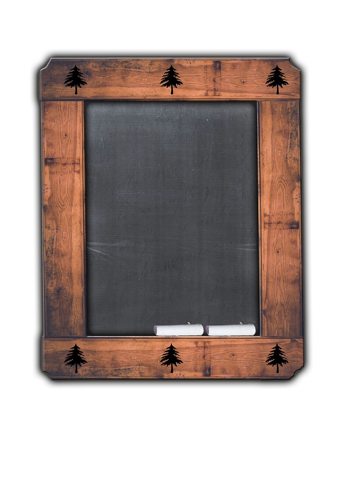 Board blackboard frame