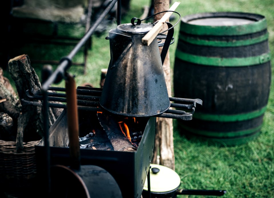 Barrel Basket Bucket Charcoal