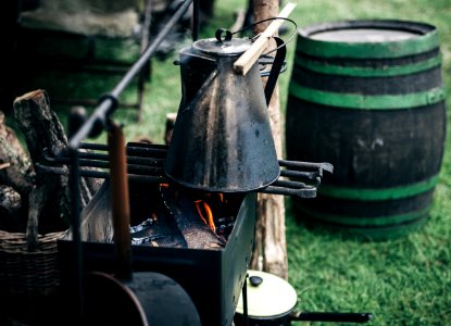 Barrel Basket Bucket Charcoal