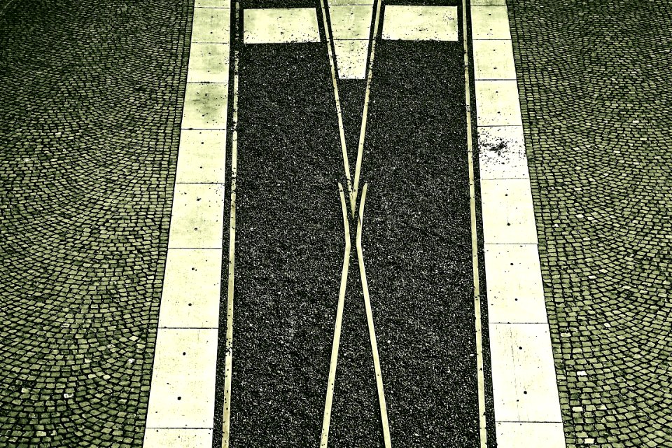 Wall Black And White Road Surface Line