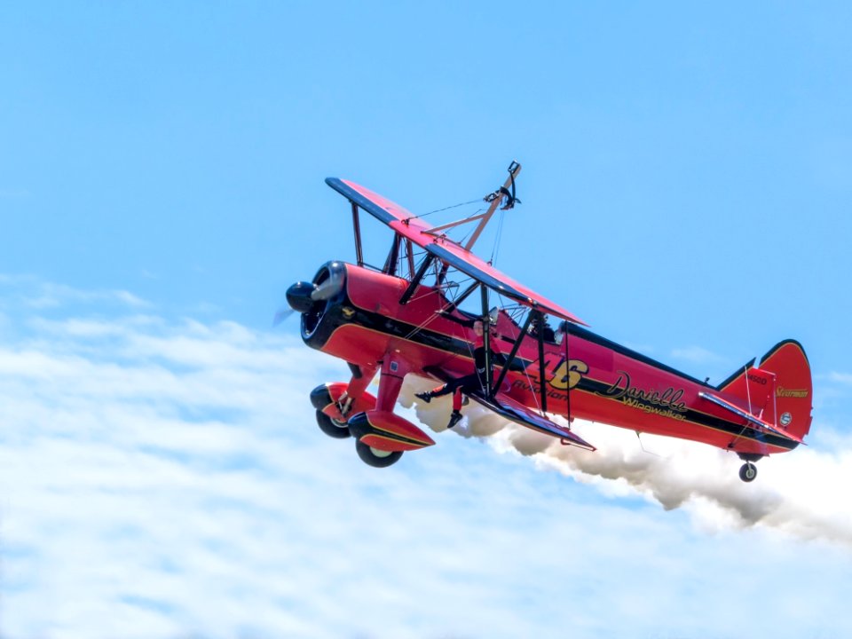 Aircraft Airplane Mode Of Transport Biplane