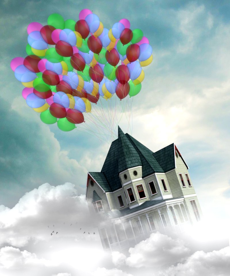 Sky Cloud Balloon Daytime