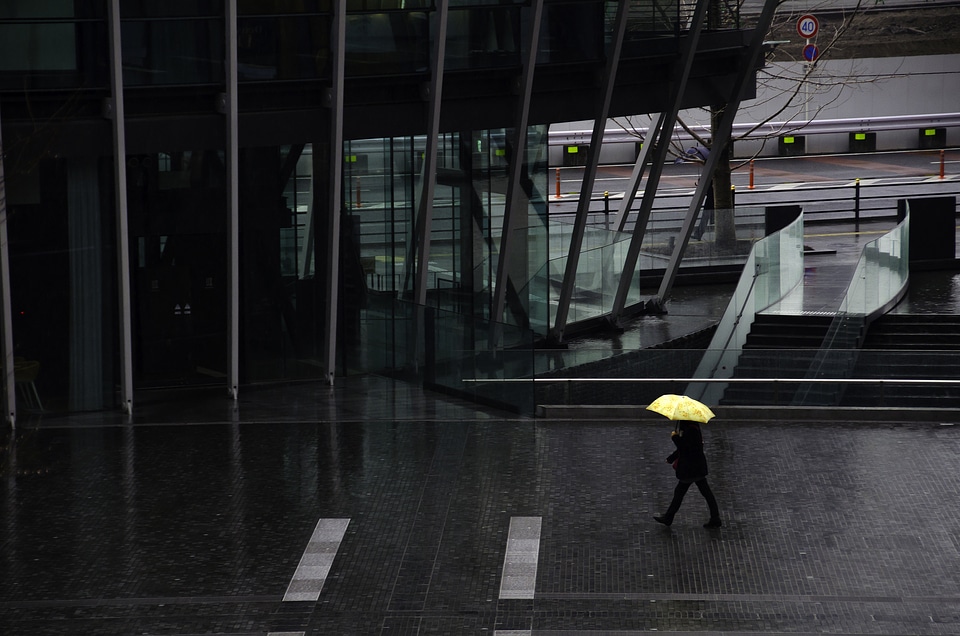 Person walking japan