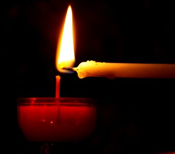 Candle Wax Lighting Flame photo