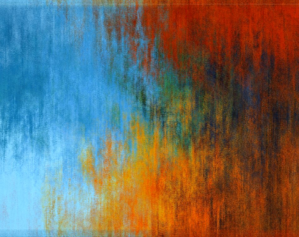 Blue Painting Yellow Sky