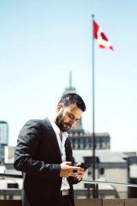 Businessman Busy Canada