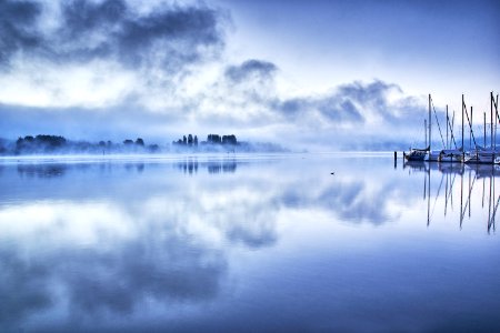 Reflection Water Sky Calm photo