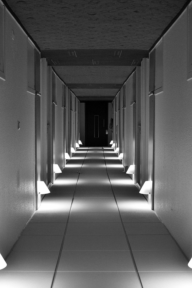Corridor interior empty photo