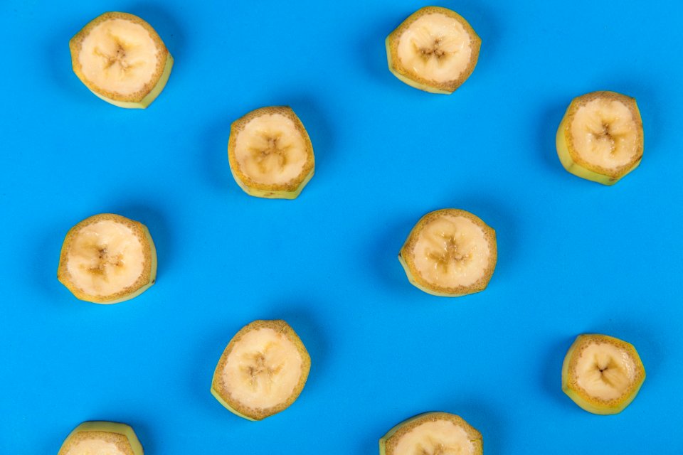 Background Banana Blue Close-up