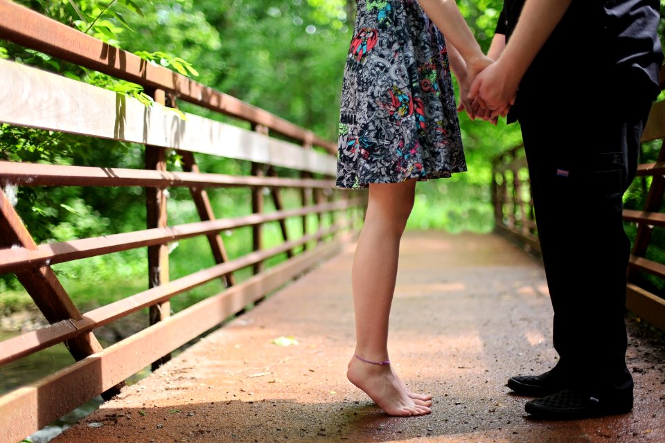 Adult Barefoot Blur Bridge