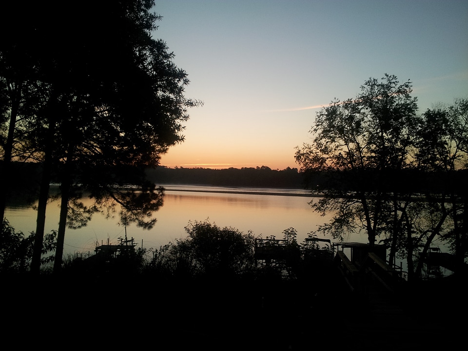 Dark still water