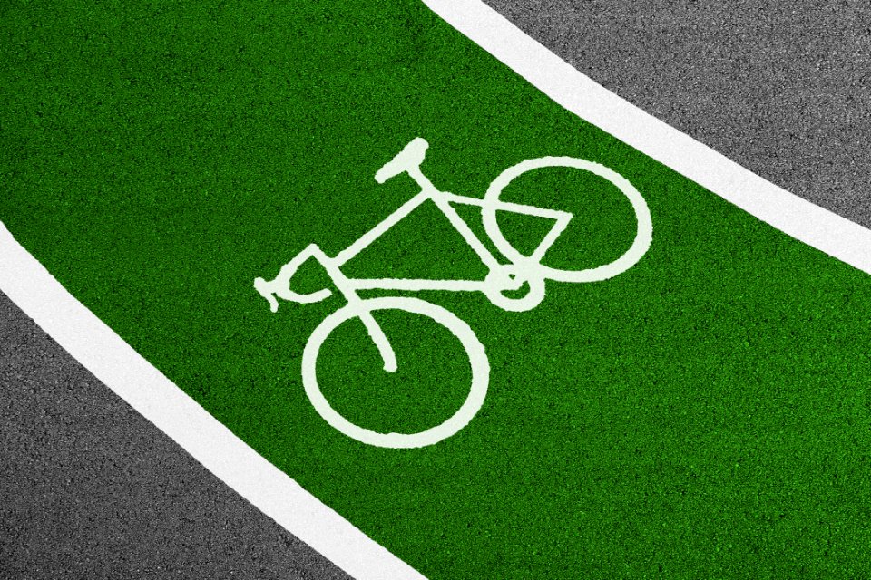 Asphalt Bicycle Empty Field