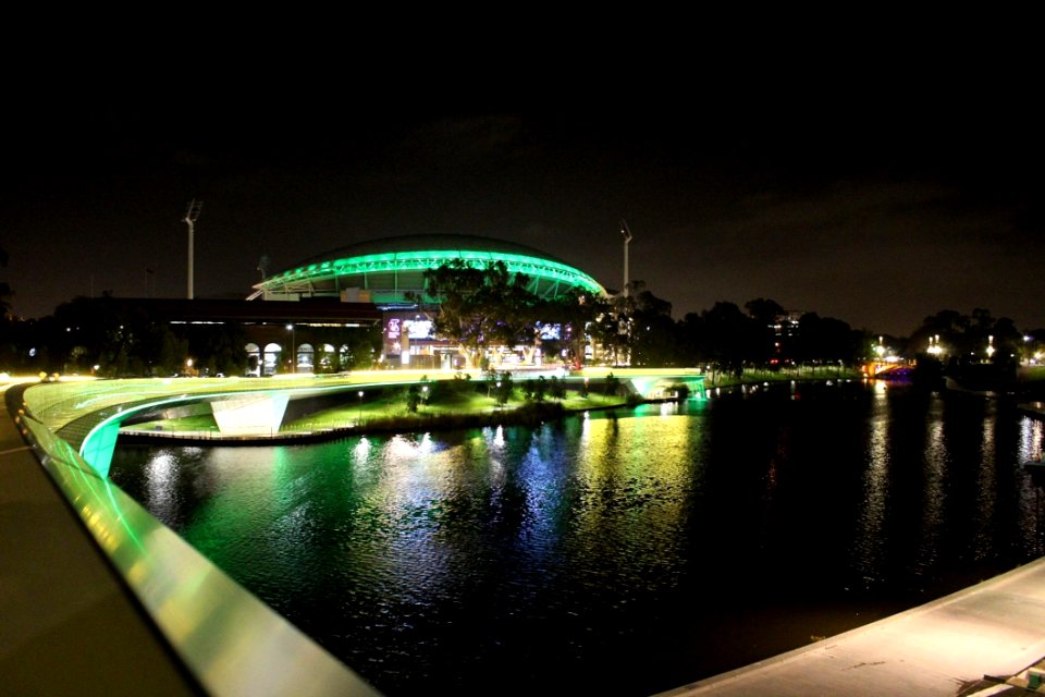 Reflection Night Water Structure