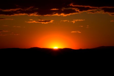 Sky Afterglow Horizon Sun