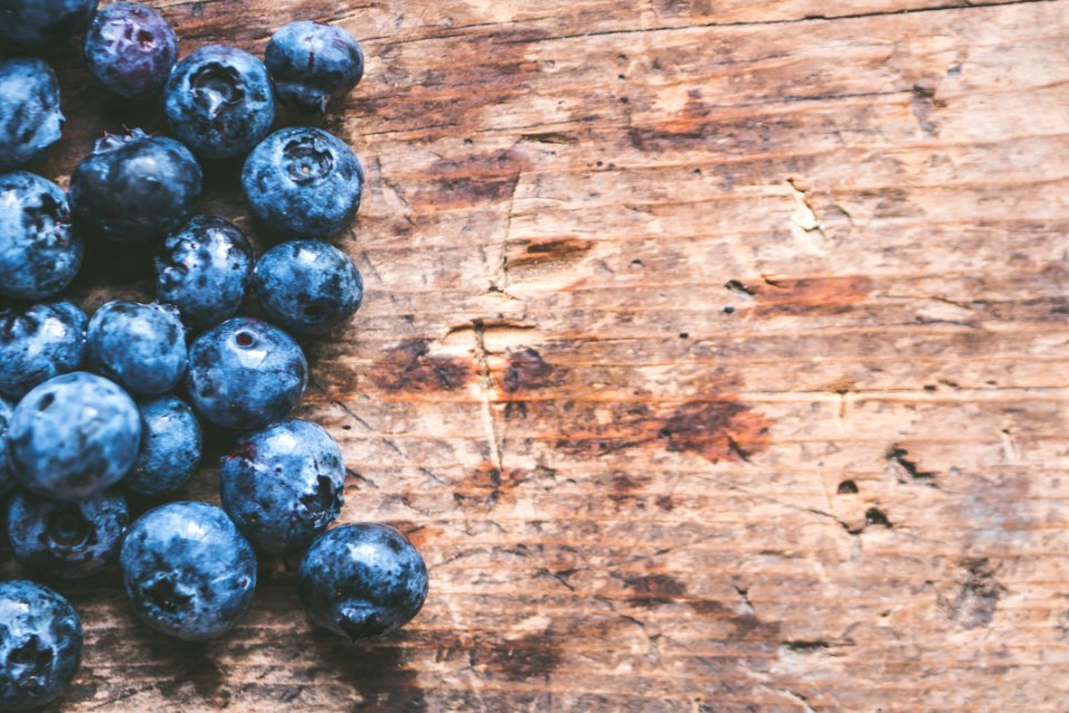 Abstract Background Blueberries Close-up photo