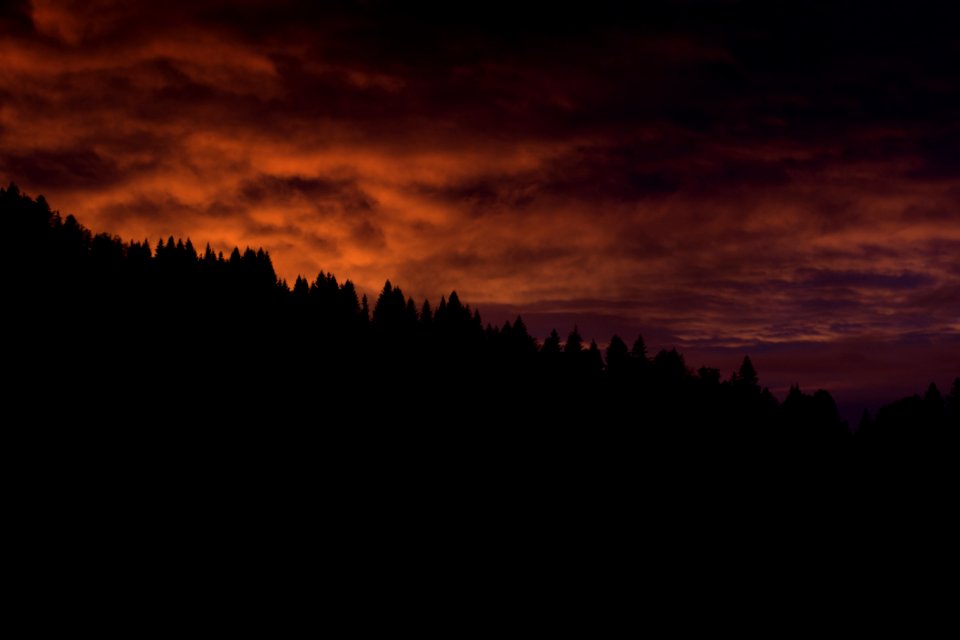 Sky Red Sky At Morning Afterglow Atmosphere