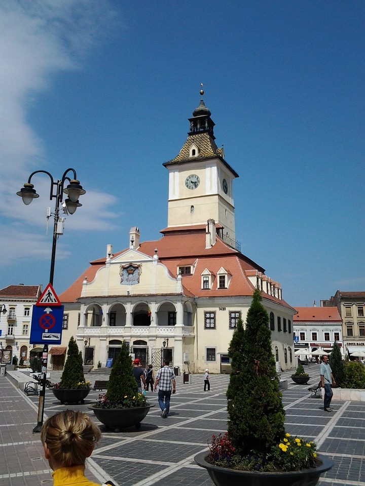 Medieval spire plaza
