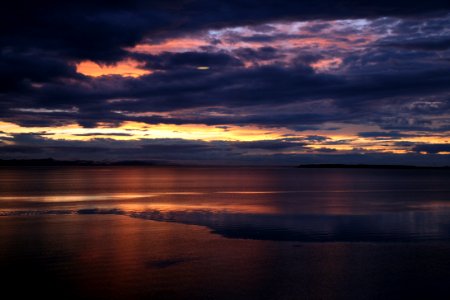 Horizon Sky Sunset Reflection photo