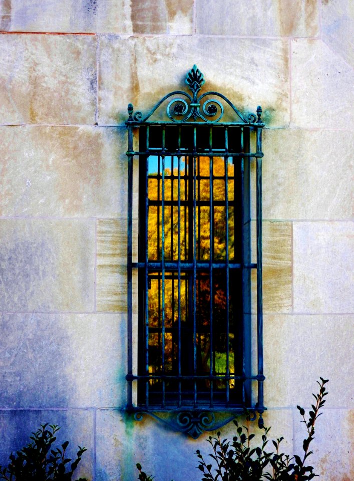Wall Iron Window Facade
