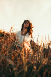 Beautiful Blur Countryside Curly