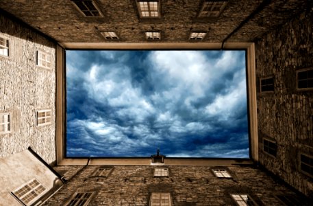 Sky Cloud Wall Window photo