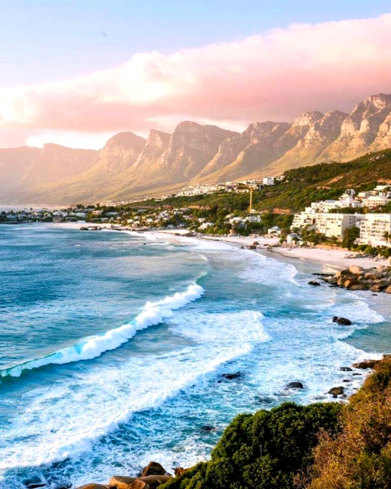 Beautiful Beach Surrounded By Mountains