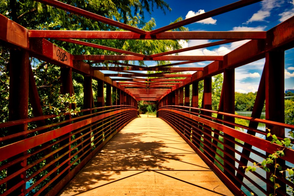 Town Lake Trail Bridge Austin TX photo