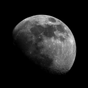 Waxing Gibbous Moon On 9-30-17