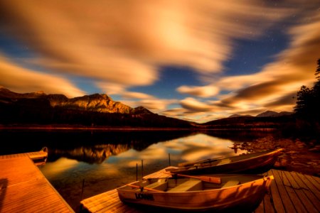 Reflection Nature Sky Loch