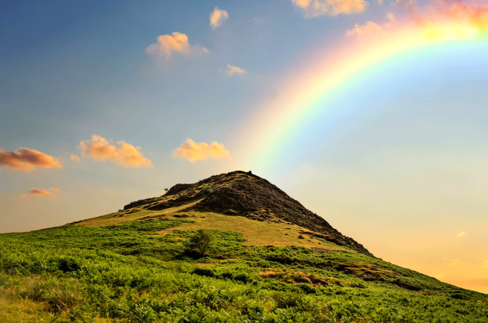 Rainbow Sky Highland Grassland