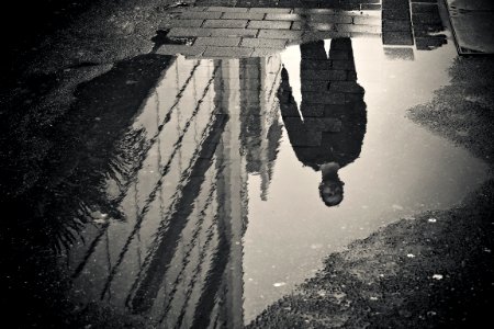 Reflection Water Black Photograph photo