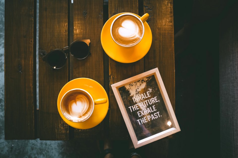 Yellow Coffee Cup Cup Coffee