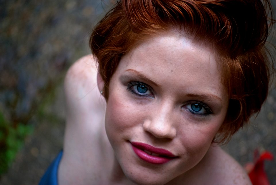 Face Smile Blue Eyes