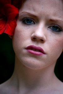 Gril Face You Blue Eyes