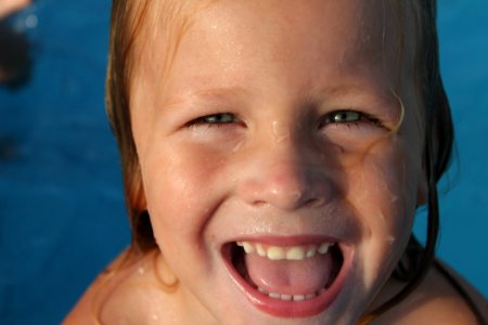 Boy Child Smile Water