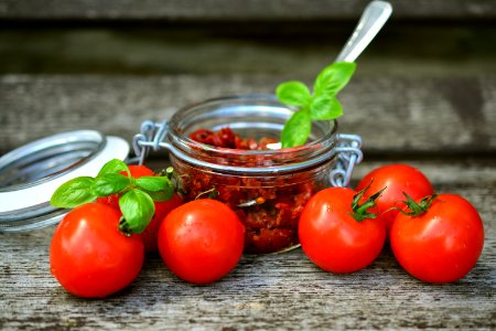 Natural Foods Vegetable Potato And Tomato Genus Tomato photo