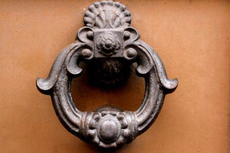 Metal Door Knocker Stone Carving