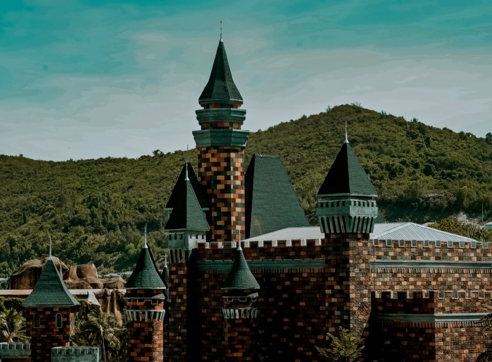 Brown And Green Castle