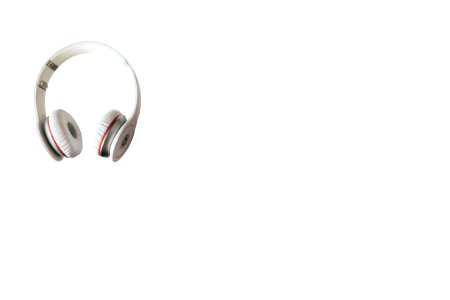 White Wireless Headphones photo