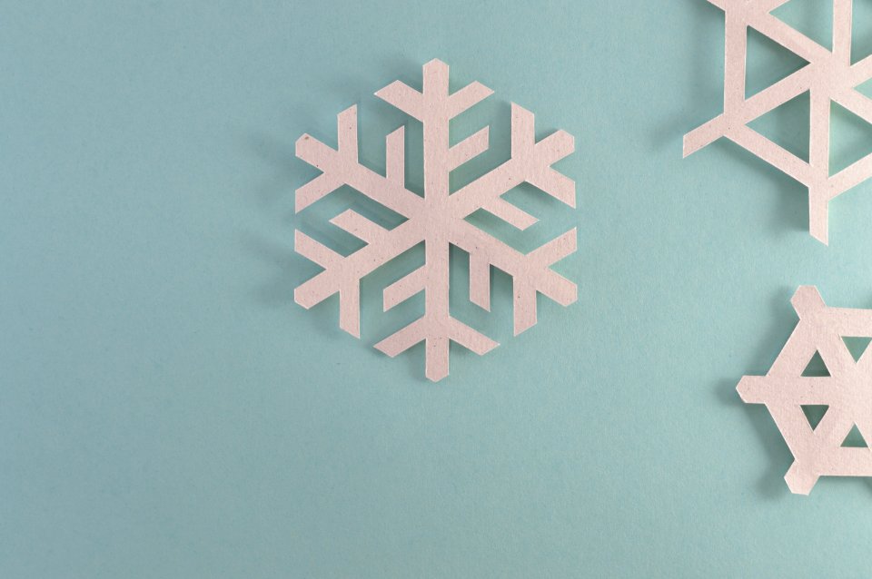 Gray Snow Flake Wall Decor