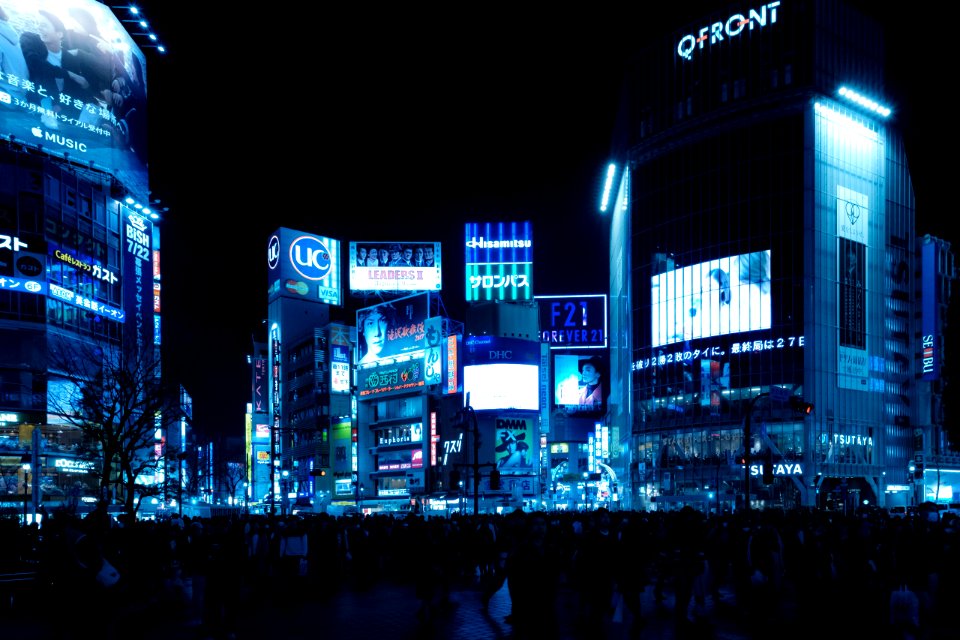 Architecture Billboards Blue