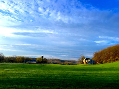 Calm Clouds Countryside photo