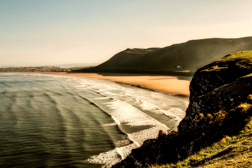 Beach Beautiful Cliff