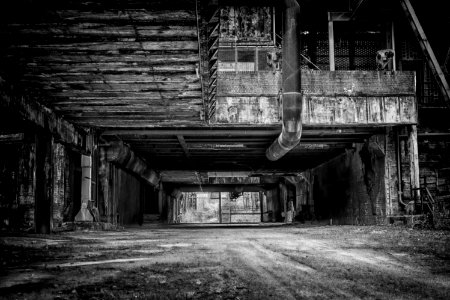 Abandoned Architecture Black