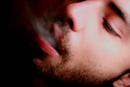 Adult Beard Cigarette photo